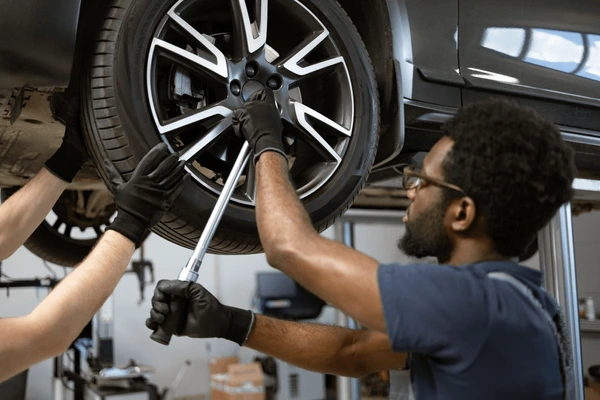 mechanics-using-tools-fix-car-600nw-2490496777